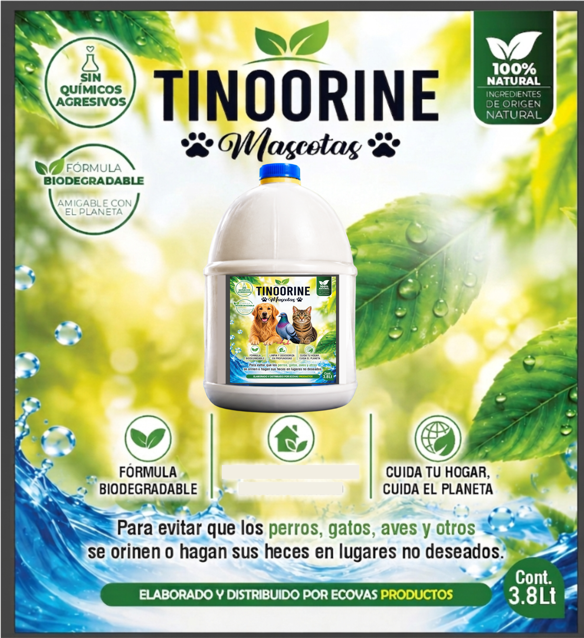 Tinoorine Mascotas 3.8 Lt
