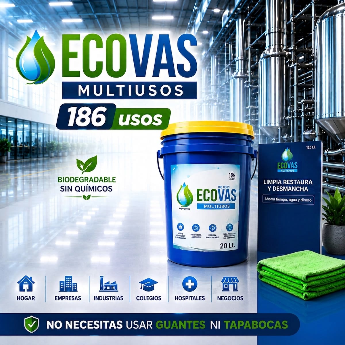 ECOVAS Multiusos — Caneca 20 Lt