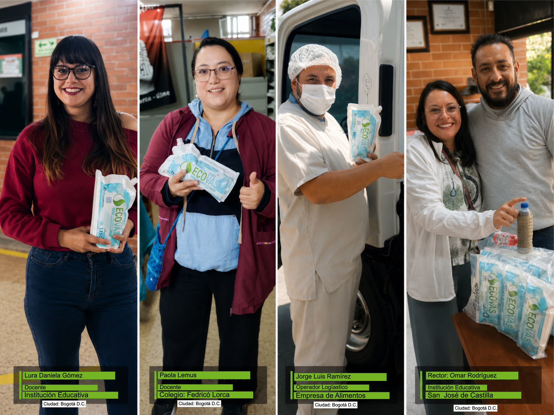 ECOVAS presente en diferentes espacios de trabajo: instituciones educativas y empresa de alimentos