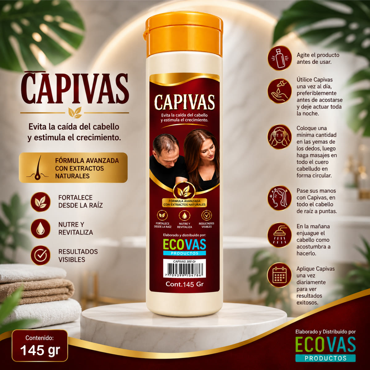 Capivas Tratamiento Capilar 145 Gr