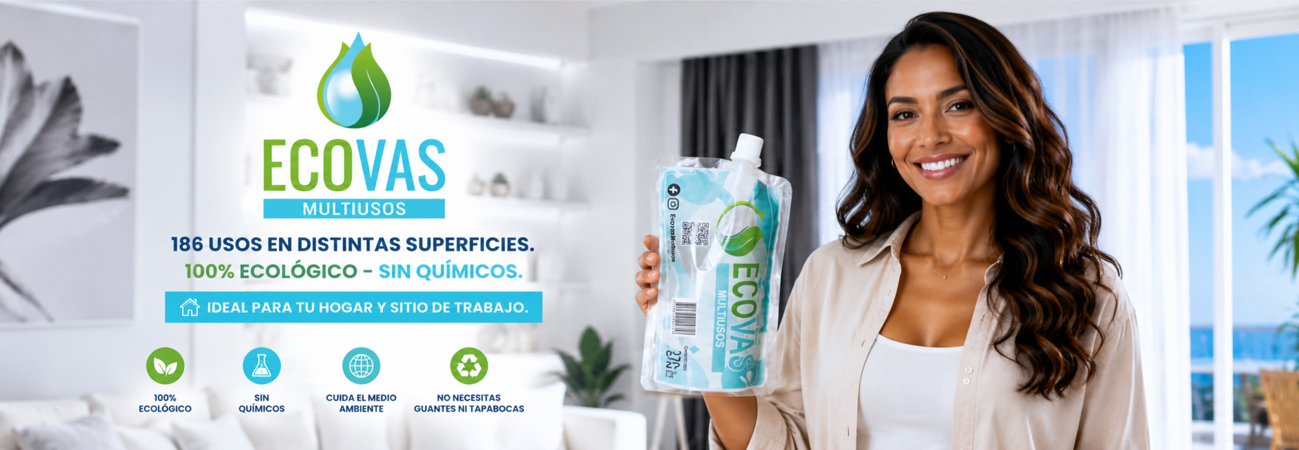 ECOVAS Hogar: 186 usos, 100% ecológico, sin químicos